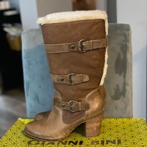 New Gianni Bini Autumn Taupe Boots Size 9 1/2